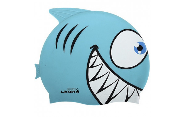 Шапочка для плавания, детская Larsen LSC10 синяя 600_380
