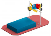 Стойки для прыжков в высоту Гимнаст с фиберглассовой планкой, 3м 7.05.13