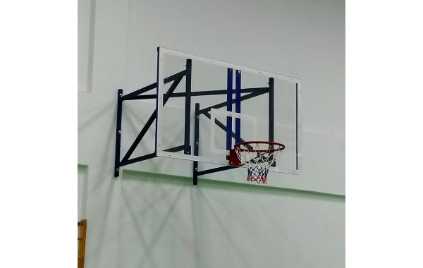 Щит баскетбольный поликарбонат 10мм, игровой с основанием 180x105см Ellada М195 600_380