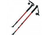 Палки для скандинавской ходьбы Sportex телескопическая, 3-х секционная F18432 красный
