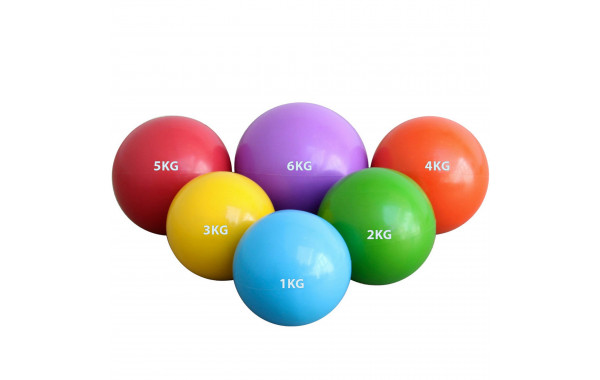 Медбол 1 кг, d12см Sportex HKTB9011-1 зеленый 600_380