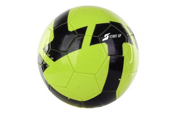 Мяч футбольный для отдыха Start Up E5120 р.5 лайм черный 600_380