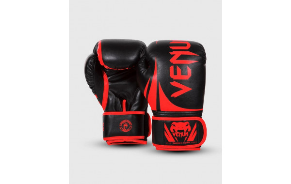 Перчатки Venum Challenger 2.0 Exclusive 0661-100-14oz черный\красный 600_380