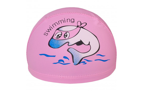 Шапочка для плавания детская Sportex Дельфин (ПУ) E41274 розовый 600_380