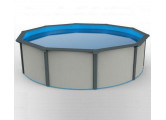 Морозоустойчивый бассейн Poolmagic White круглый 460x130 см Premium