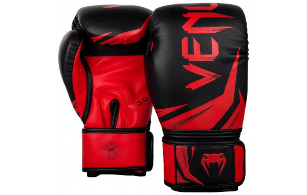 Перчатки Venum Challenger 3.0 03525-100-12oz черный\красный 600_380