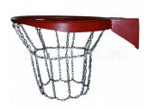 Сетка баскетбольная из цепей, антивандальная, металлическая ПрофСетка 9090-12 шт.