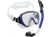 Набор для плавания взрослый Sportex маска+трубка (Силикон) E39241 синий