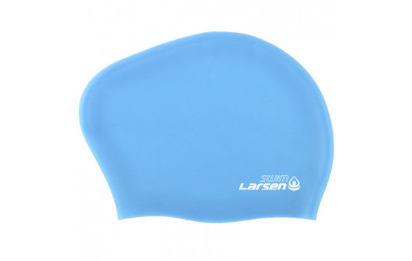 Шапочка плавательная для длинных волос Larsen LC-SC808 голубая 600_380