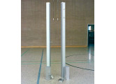 Стойки бадминтонные, алюм. 8х8 см, установка в напольные стаканы высотой 35 см Haspo 924-520