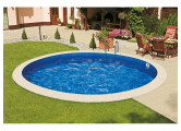 Морозоустойчивый бассейн Ibiza круглый глубина 1,2 м диаметр 4 м, голубой