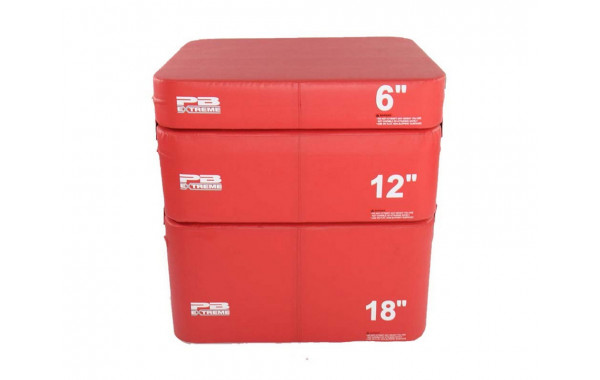Набор плиобоксов Perform Better Extreme Foam Plyobox Set 3 3401 красный 600_380