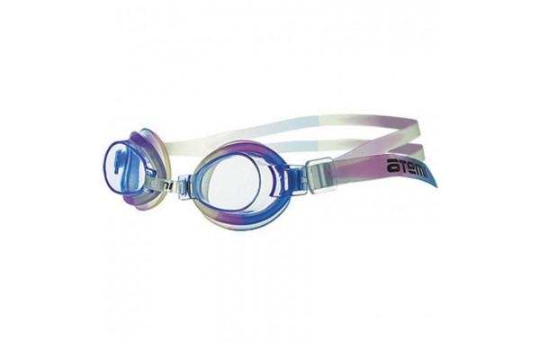 Очки для плавания Atemi детские, PVC\силикон S304 голубой/сиреневый/белый 600_380