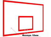 Щит баскетбольный игровой из фанеры Glav 01.208