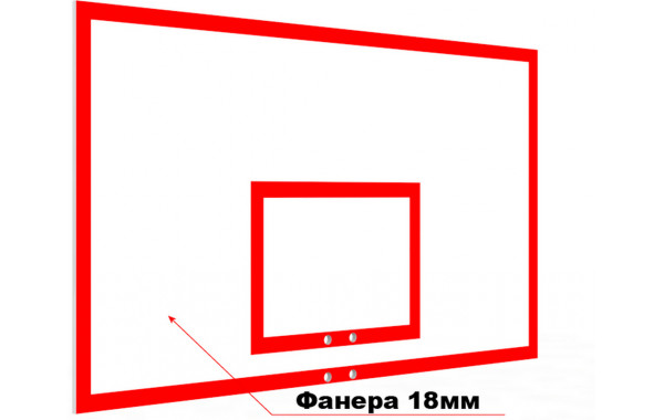 Щит баскетбольный игровой из фанеры Glav 01.208 600_380