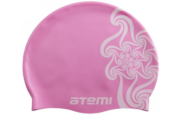 Шапочка для плавания Atemi PSC302 розовая(кружево) детская 600_380