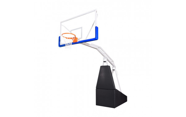 Баскетбольная стойка мобильная складная на пружинах вынос 2,25 м c противовесом Zavodsporta 600_380