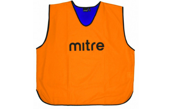 Манишка тренировочная двустороняя Mitre T21916OF5-JR, (объем груди 90см), полиэстер, оранжево-синяя 600_380