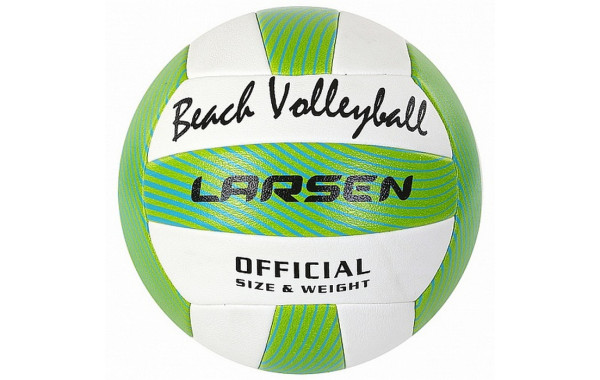 Мяч волейбольный пляжный Larsen Softset Green р.5 600_380
