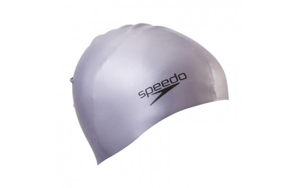Шапочка для плавания Speedo Plain Molded Silicone Cap, 8-709849086, серебристый 600_380