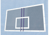 Щит баскетбольный тренировочный Гимнаст эконом 1200х900 мм из оргстекла 8мм на металлической раме 2.555