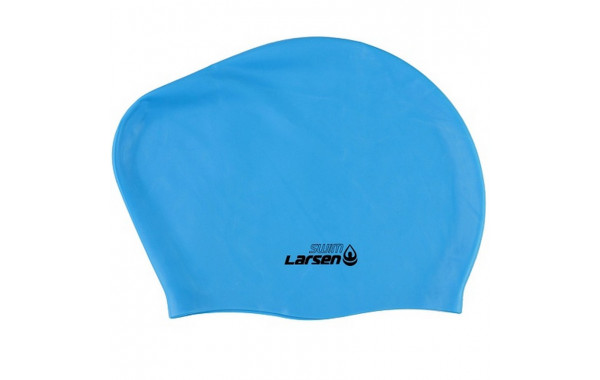 Шапочка плавательная для длинных волос Larsen SC804 голубой 600_380