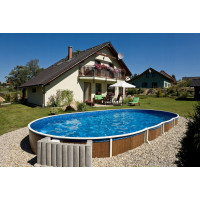 Морозоустойчивый бассейн овальный 550х370х120см Azuro Stone Comfort