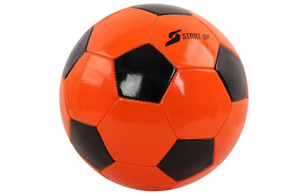 Мяч футбольный для отдыха Start Up E5122 р.5 оранжевый-черный 600_380