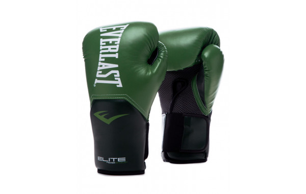Боксерские перчатки тренировочные Everlast Elite ProStyle 8oz зел. P00002339 600_380