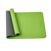 Коврик для йоги Torres Comfort 4 TPE 4 мм, нескользящее покрытие YL10074 зелено-серый