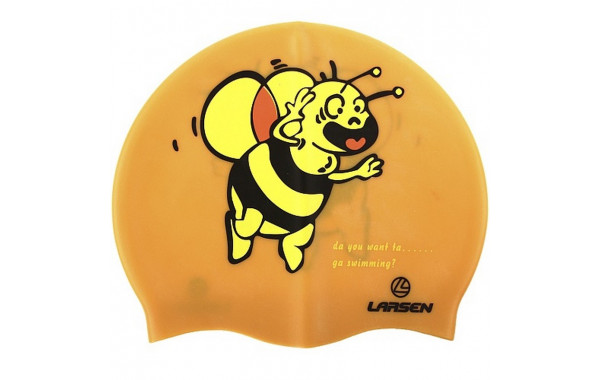 Шапочка плавательная Larsen CP50 Пчелка 600_380