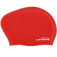Шапочка плавательная для длинных волос Larsen LC-SC807 красный