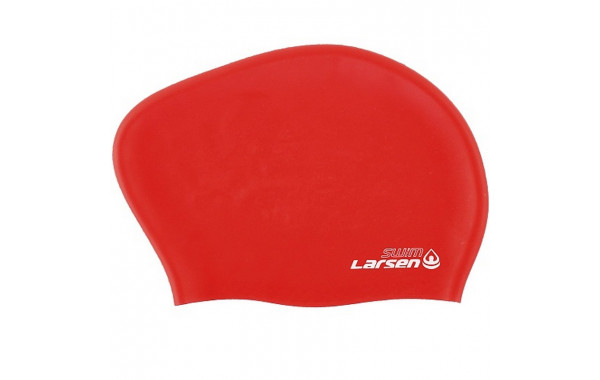 Шапочка плавательная для длинных волос Larsen LC-SC807 красный 600_380