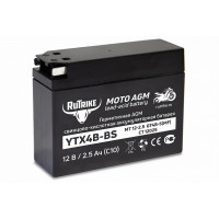 Аккумулятор стартерный для мототехники RuTrike YTX4B-BS (12V/2,5Ah) (GT4B-5, CT 12025, MT 12-2.5) 24011