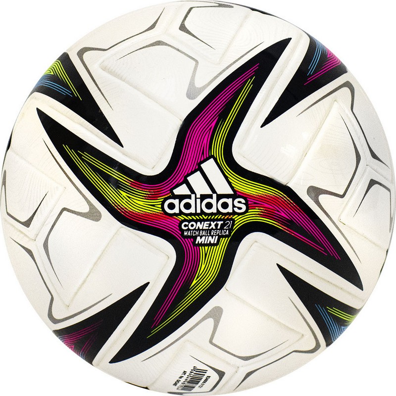 Мяч футбольный сувенирный Adidas Conext 21 Mini GK3487 р.1 800_800