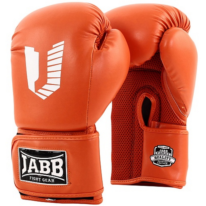 Боксерские перчатки Jabb JE-4056/Eu Air 56 оранжевый 12oz 700_700