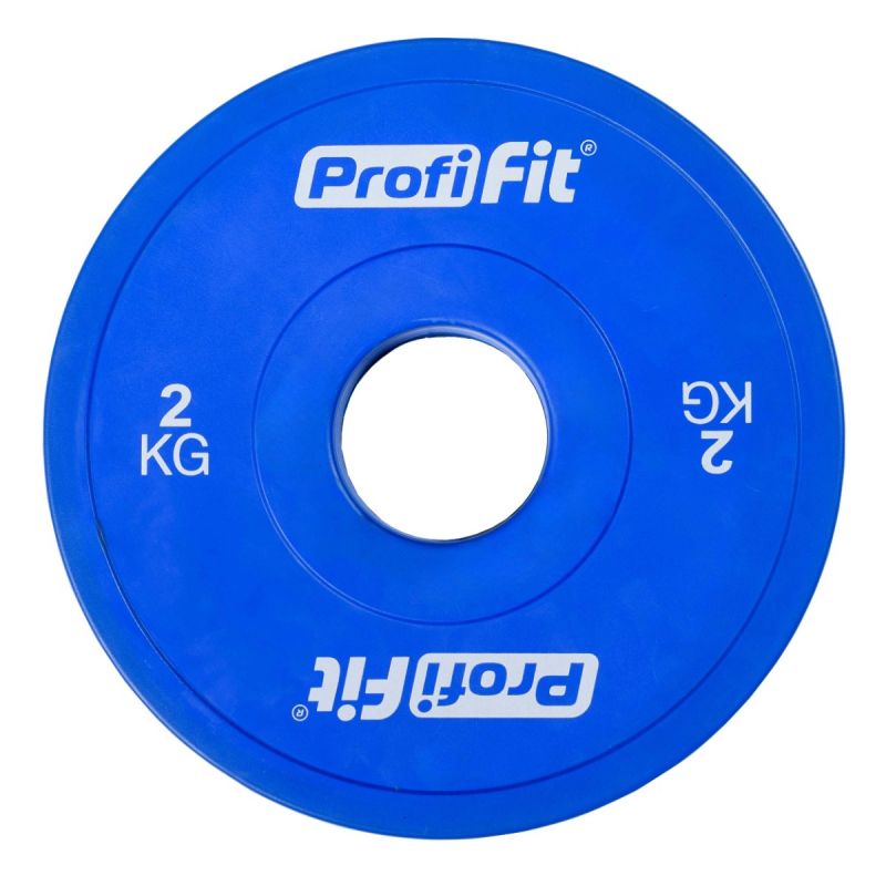 Диск обрезиненный цветной d51мм, 2кг Profi-Fit 800_800