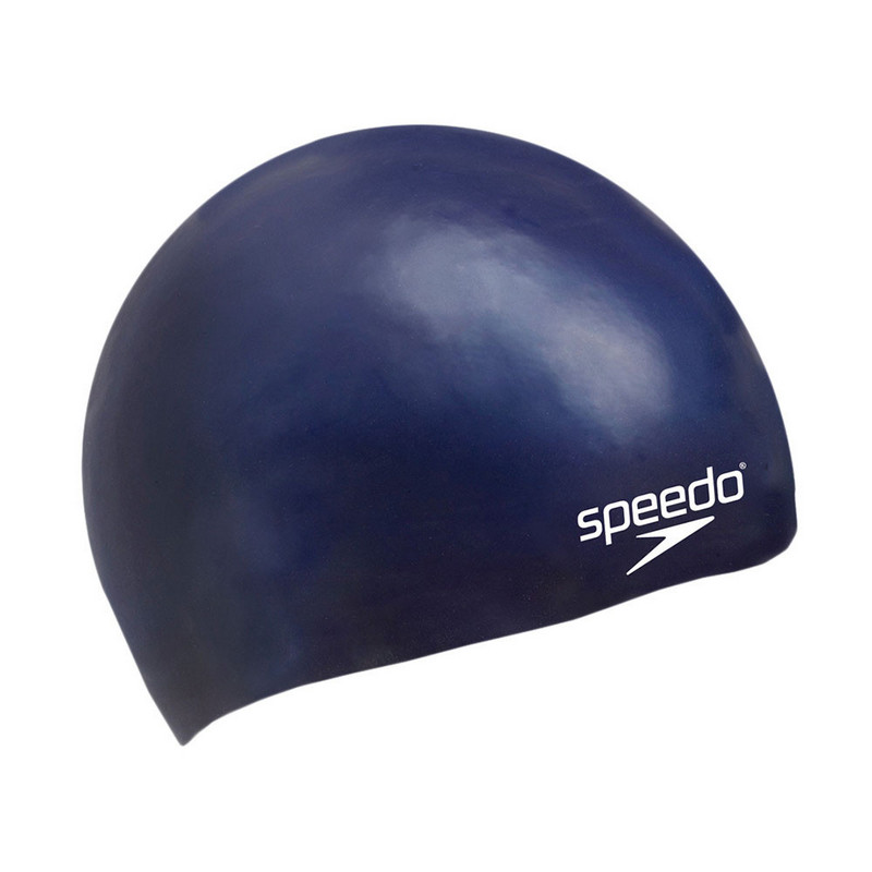 Шапочка для плавания детская Speedo Plain Moulded Silicone Cap Jr 8-709900011, синий 800_800