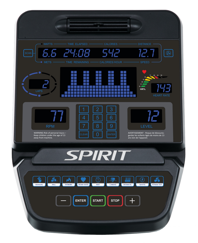 Эллиптический тренажер Spirit Fitness CE900 650_800