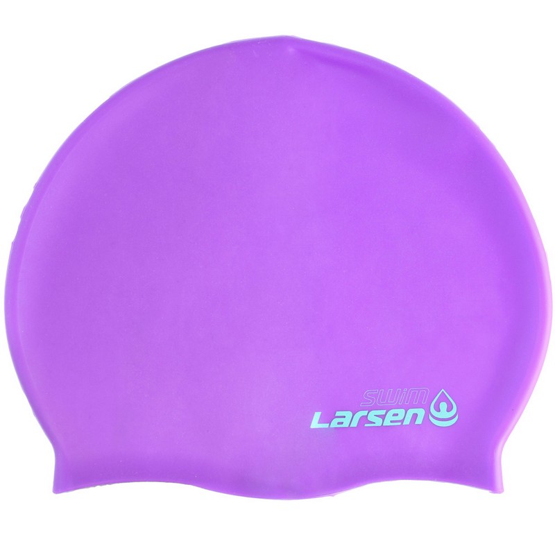 Шапочка для плавания Larsen MC47, силикон, фиолетовый 800_800