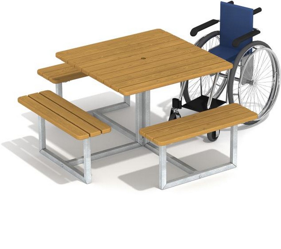 Стол парковый с местом для кресла-коляски Hercules 3111 904_800
