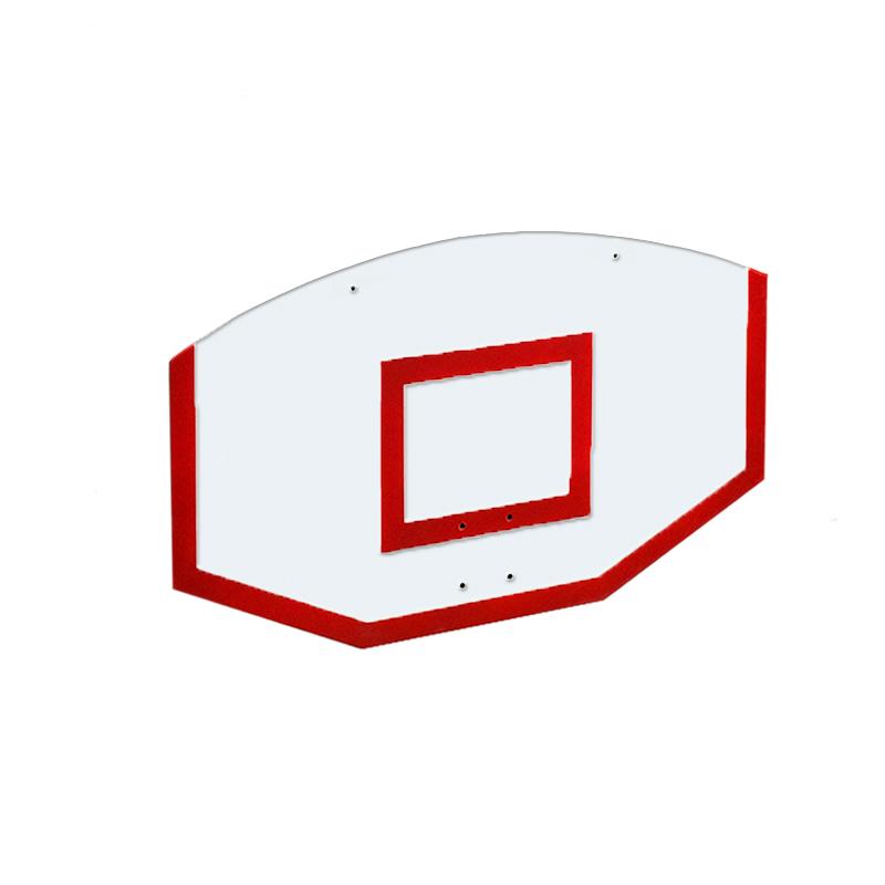 Щит стритбольный 120х75 поликарбонат (разметка красная) Dinamika ZSO-002113 800_800