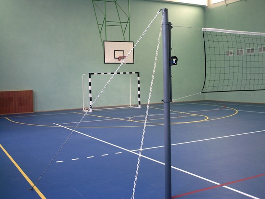 Стойки волейбольные на растяжках Atlet с механическим натяжениям сетки (пара) IMP-A26 1067_800