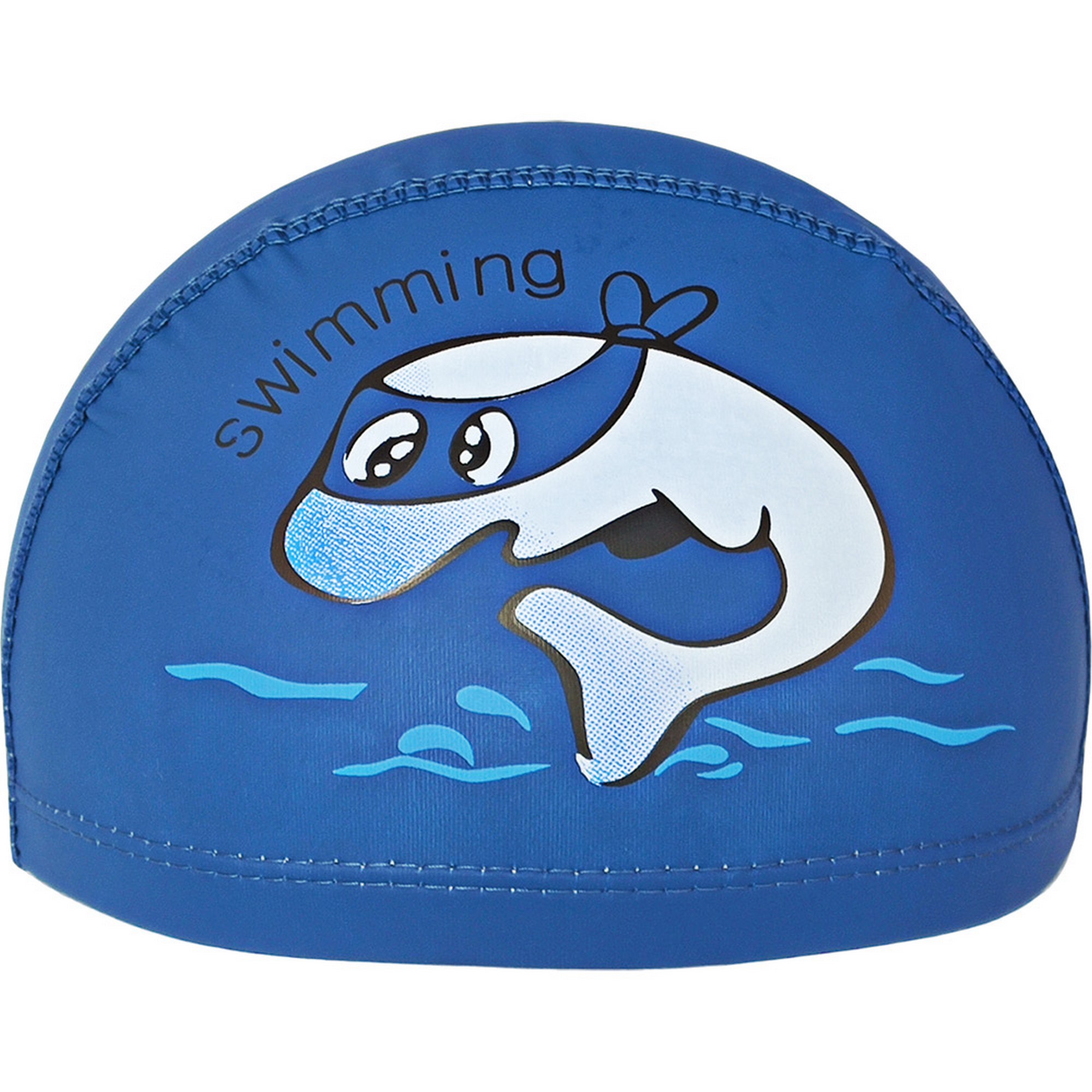 Шапочка для плавания детская Sportex Дельфин (ПУ) E41277 темно синий 2000_2000