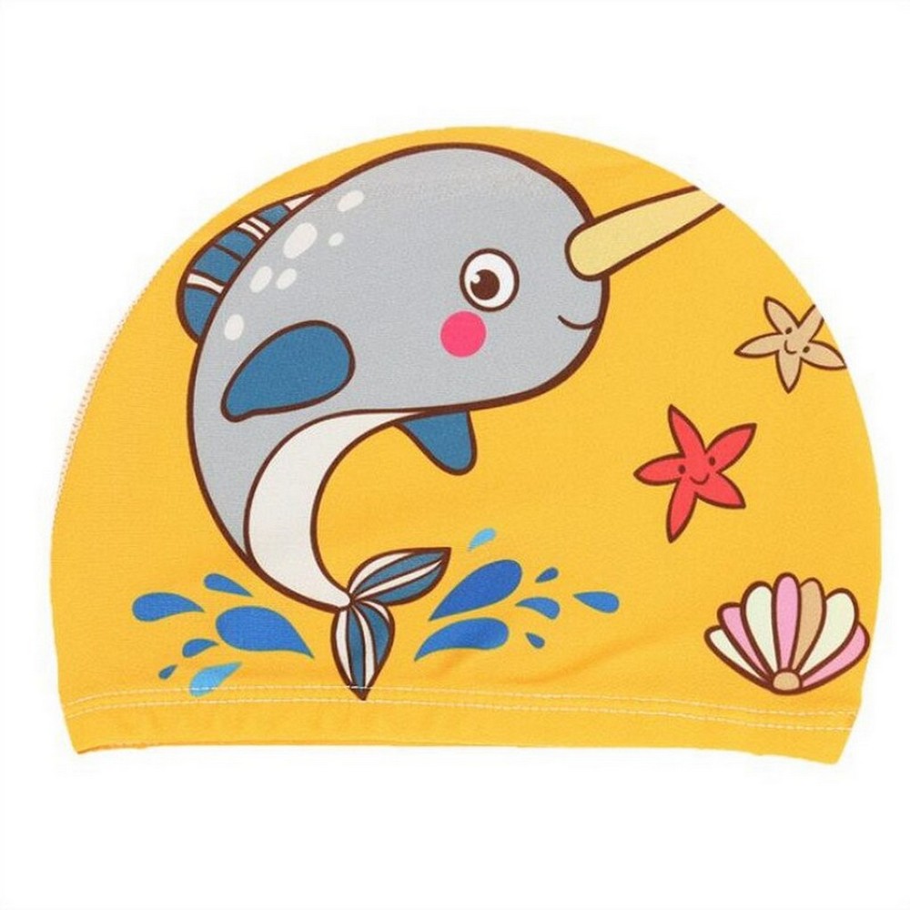 Шапочка для плавания детская Sportex текстиль E38889-5 Дельфин 1000_1000