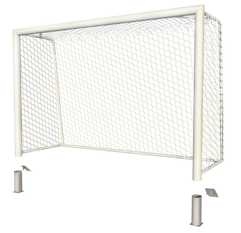 Ворота для мини-футбола алюминиевые стационарные SportWerk SpW-AG-300-2P (300x200) 828_800