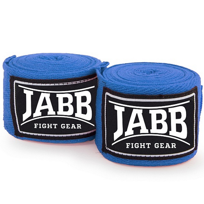 Бинты боксерские Jabb х/б, 350 см JE-3030 синий 700_700