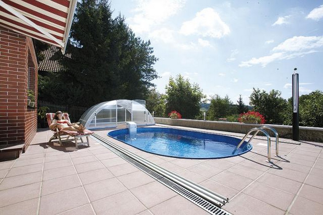 Морозоустойчивый бассейн Ibiza овальный глубина 1,2 м размер 7,0х3,5 м, мозайка 1052_700