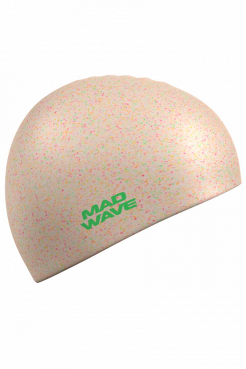 Шапочки для плавания Mad Wave Recycled M0536 01 0 01W бежевый 800_1200