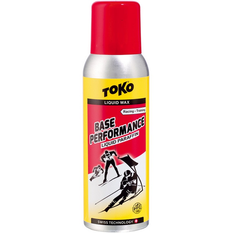 Экспресс смазка TOKO Base Performance Liquid Paraffin Red (-4°С -12°С) 100 ml. 800_800